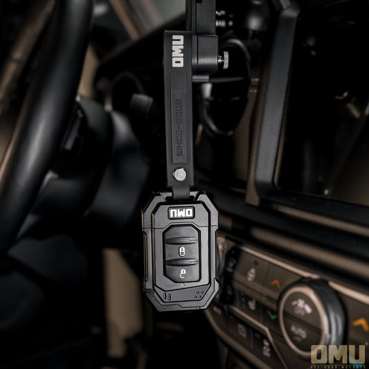 OMU Genesis Series Aluminum Key Case Key Fob For Jeep Wrangler JL / Gladiator JT