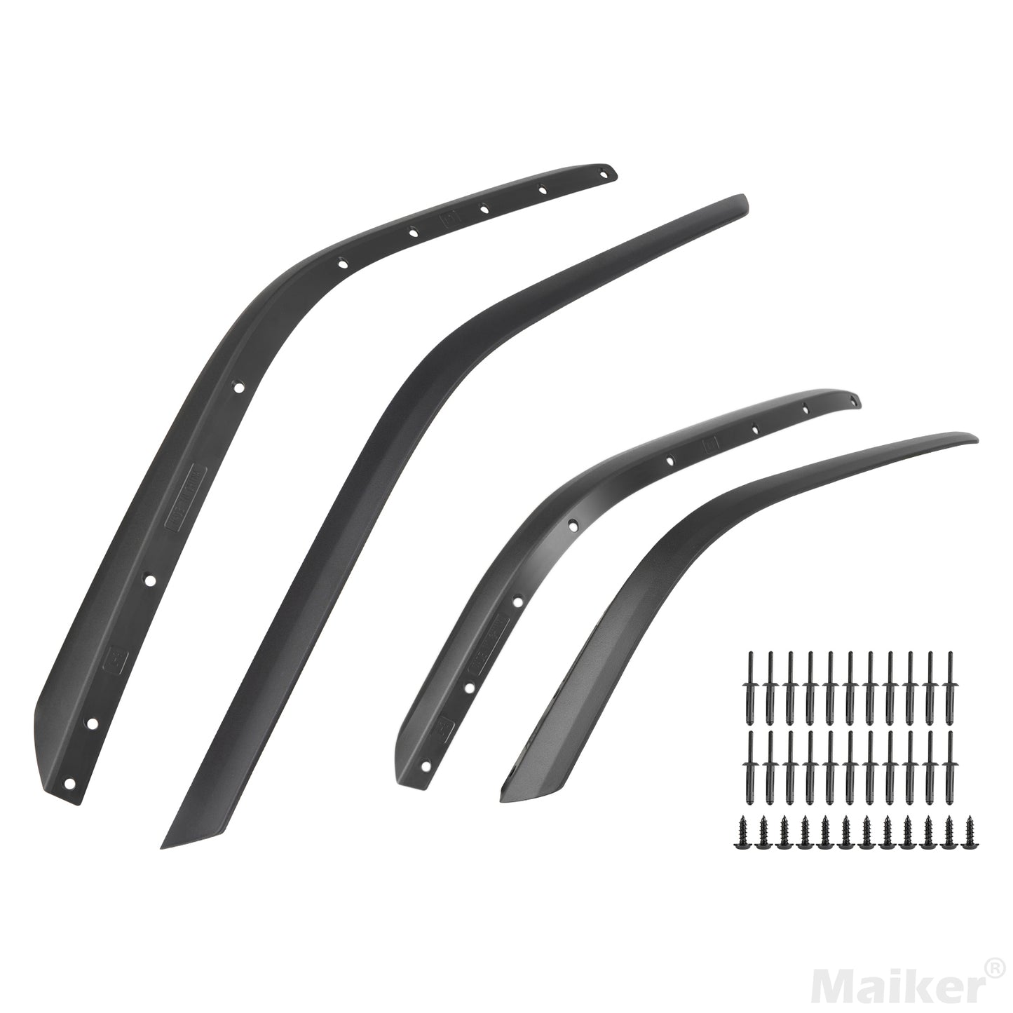 Rear Fender Liner Fender Trim Extension Protector for 2018-2023 Jeep Wrangler JL JLU 4 Pcs