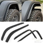 Rear Fender Flares Compatible with 2020-2023 Jeep Wrangler Gladiator JT Mojave & Rubicon, Off-Road Wheel Flares Liner 4 PCS