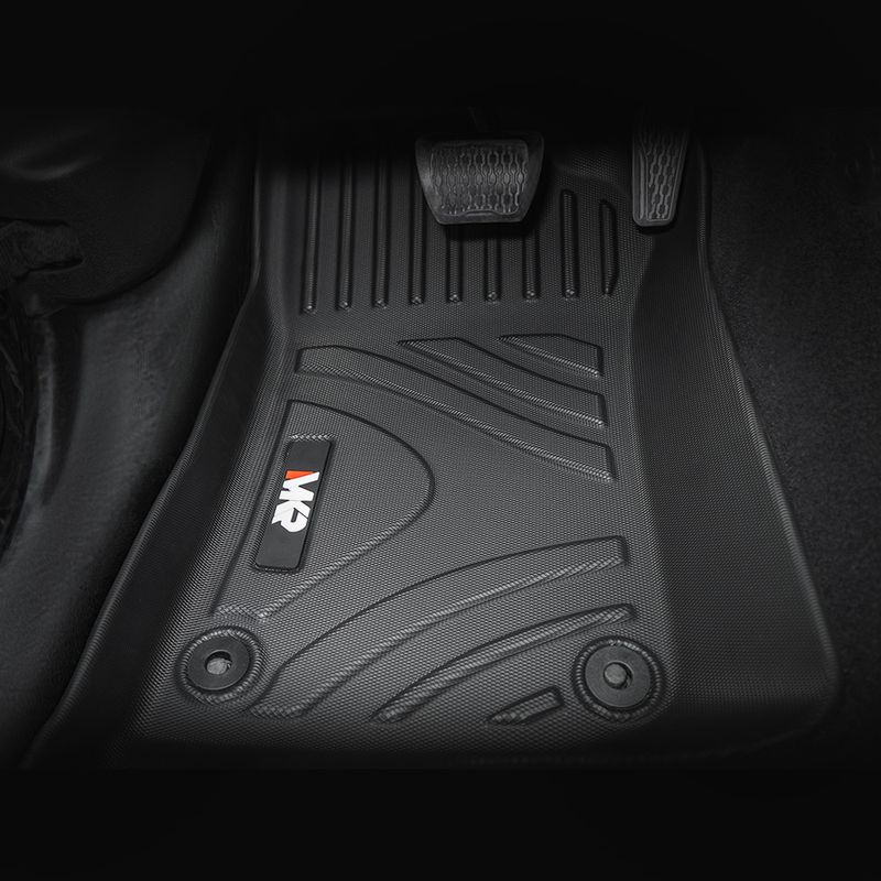 Floor Mats for Jeep Wrangler JL 2018-2025 Unlimited 4 Door Only (Not Fit for JK or 4XE) All Weather TPE Custom Fit Car Mats Floor Liners 1st & 2nd Row, Black