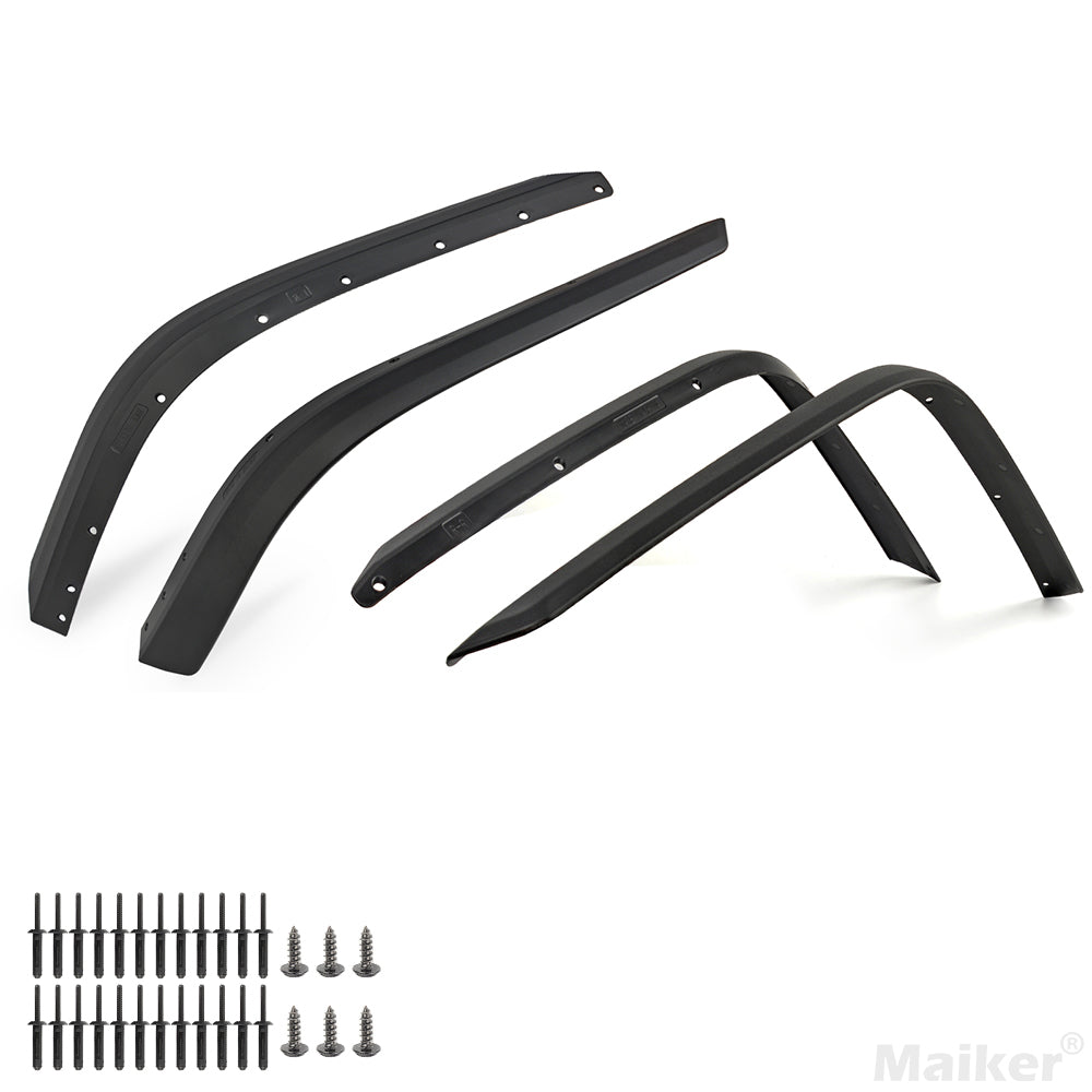 Rear Fender Flares Compatible with 2020-2023 Jeep Wrangler Gladiator JT Mojave & Rubicon, Off-Road Wheel Flares Liner 4 PCS