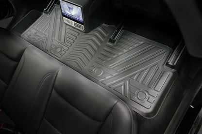 2023 New Version Tesla Model 3 Highland Floor Mats Custom Fit All Weather TPE Cargo Liner Cargo Trunk Accessories,Compatible 2021-2023Tesla Model 3 (2023 Model 3 Full Floor Mat Kit Set of 6)