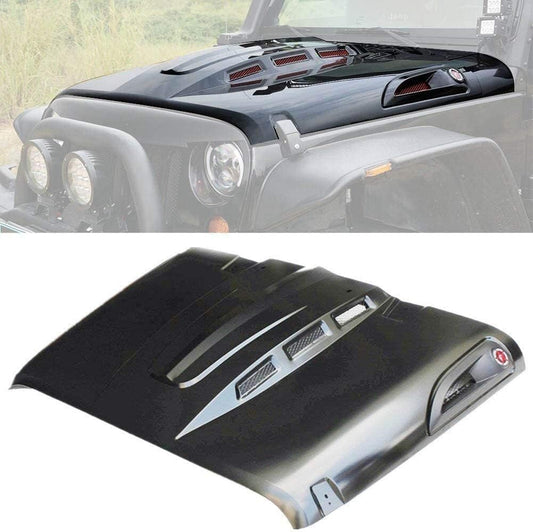 The Avenger Style Replacement Hood Compatible with 2007-2017 Wrangler JK JKU Unlimited Rubicon