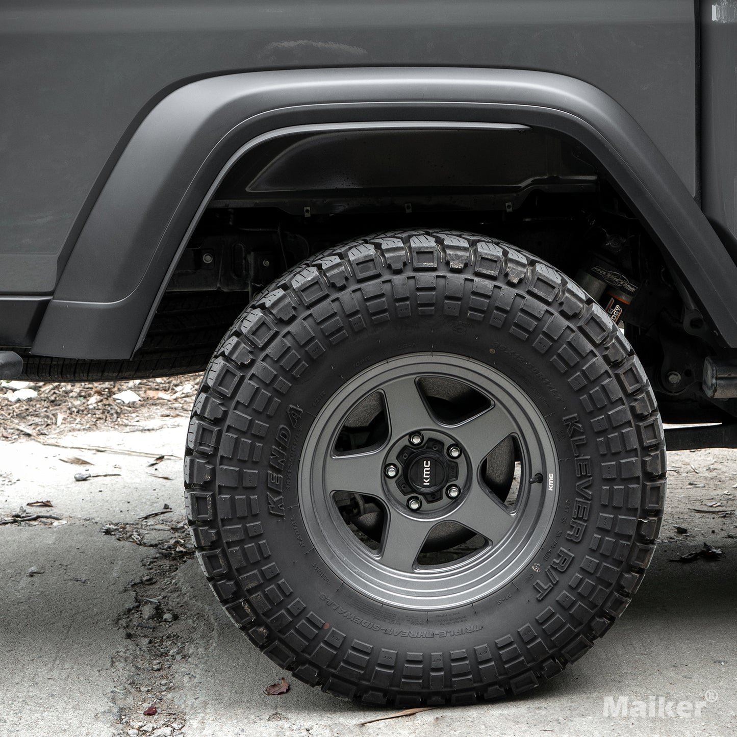 Rear Fender Flares Compatible with 2020-2023 Jeep Wrangler Gladiator JT Mojave & Rubicon, Off-Road Wheel Flares Liner 4 PCS