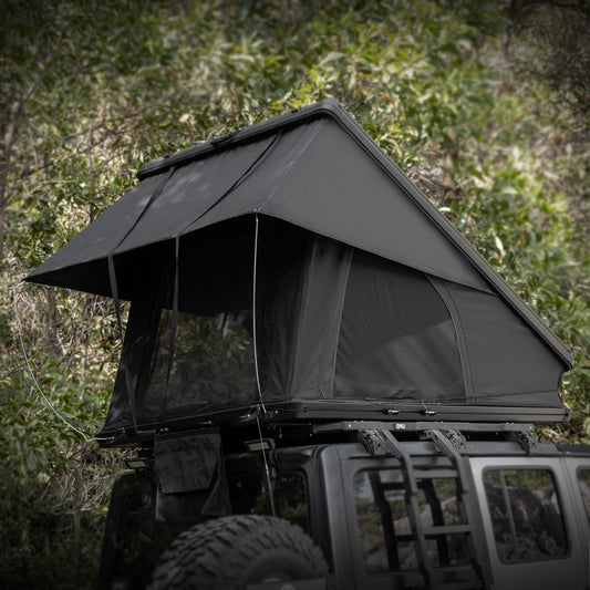 Roof Top Tent Hardshell Rooftop Tent For Van Jeep SUV Truck Car Overland Tent Camping for 2-3 Person( With Ladder)