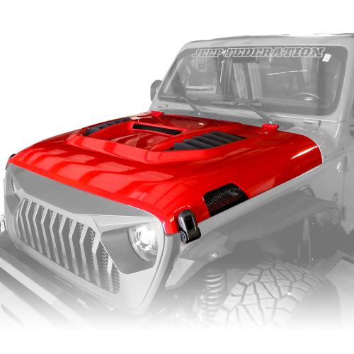 10th Anniversary Rubicon Hood with Functional Vents For Jeep Wrangler JL